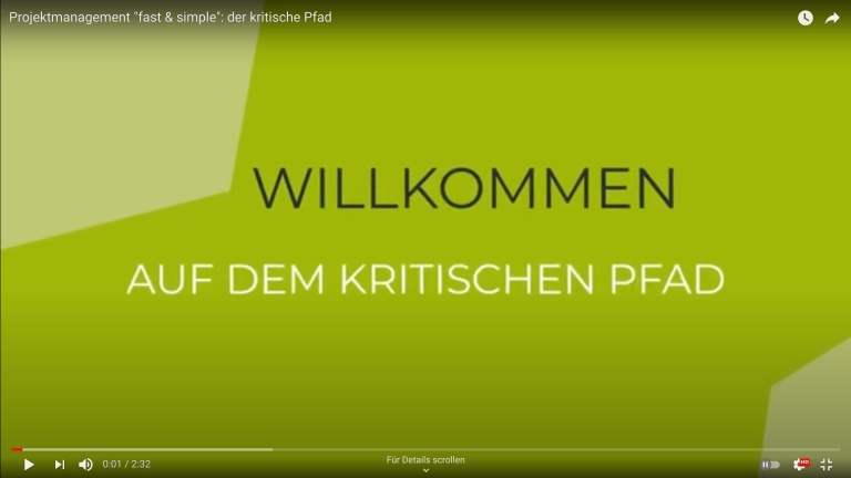 Mehr über den Artikel erfahren Projektmanagement „fast & simple“: der kritische Pfad